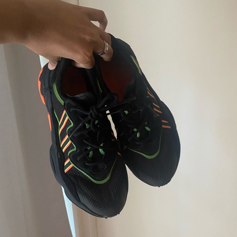 Adidas ozweego black with neon